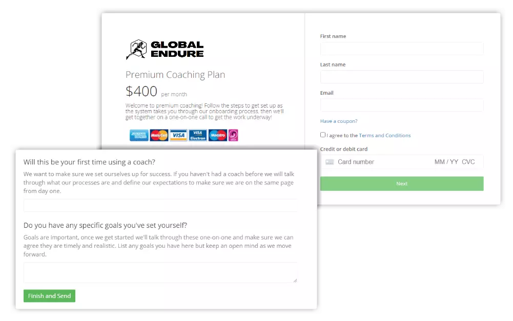 Running Signup and Forms