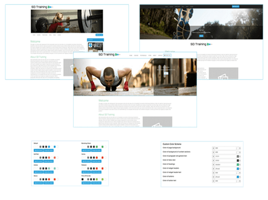 Themes and color schemes minified