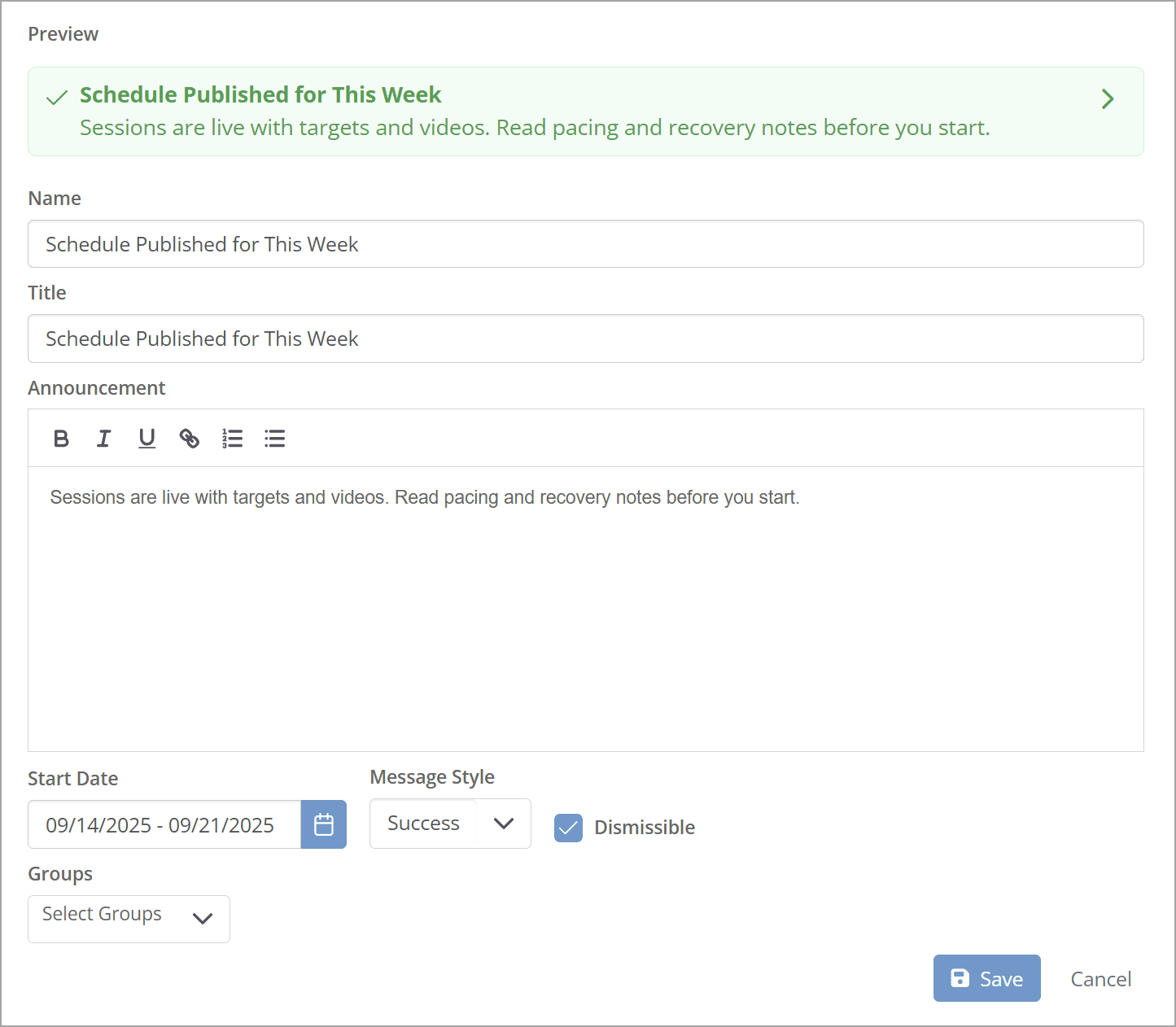 DuplicateAnnouncements